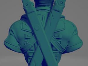 deadpool bust Modelo de Impressão 3D