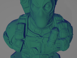 deadpool bust Modelo de Impressão 3D