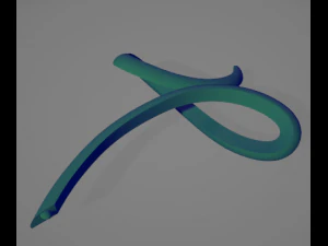 redemoinho infinito prata-cruz de diamante Modelo de Impressão 3D