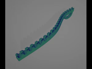 redemoinho infinito prata-cruz de diamante Modelo de Impressão 3D