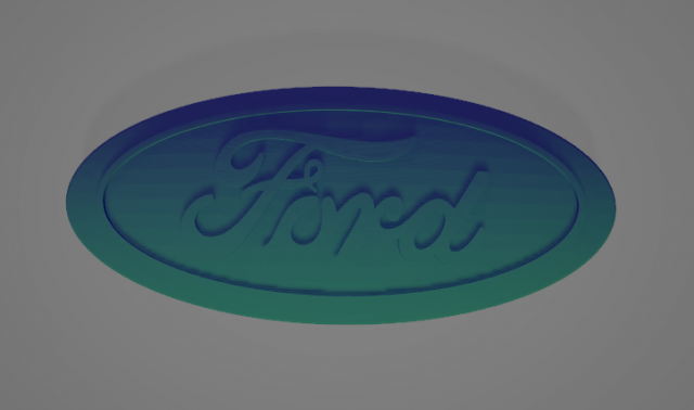grill badge 3Dプリントモデル .c4d .max .obj .3ds .fbx .stl .blend