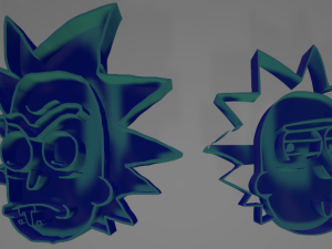 rick morty cookie cutters Modelo de Impressão 3D