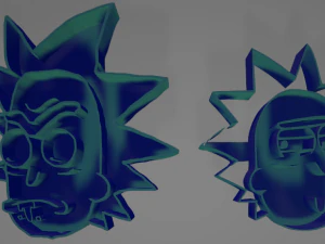 rick morty cookie cutters 3D Print Model