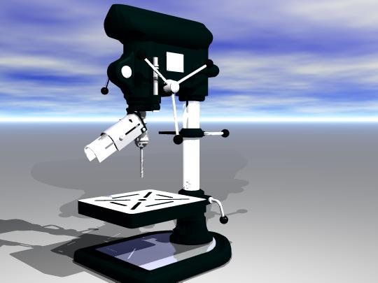drill 3D Model .c4d .max .obj .3ds .fbx .stl .blend 