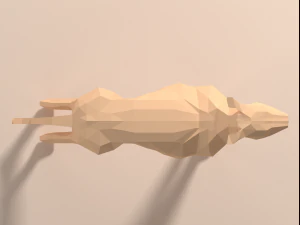 sighthound gazehound hunting dog low-poly 3D Model