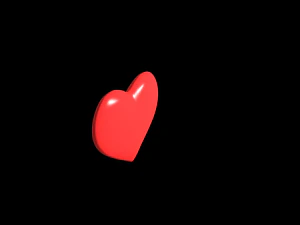 pulsing heart animated heartbeat 3D Model