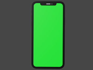 iphone 10 green display 3D Модель