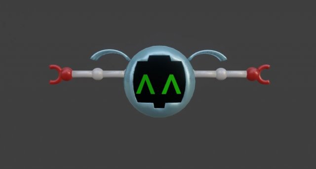 cute robot character 3D 模型 .c4d .max .obj .3ds .fbx .stl .blend 