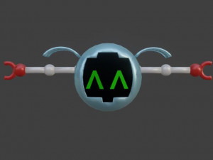 cute robot character Model 3D