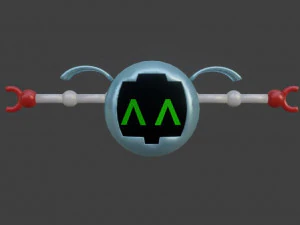 可爱的机器人角色 3D 模型