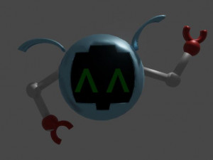 cute robot character 3D 模型