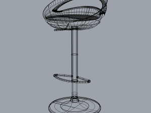 bar stool Model 3D