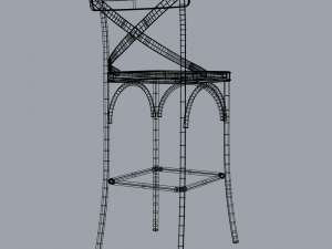 bar stool Modèle 3D
