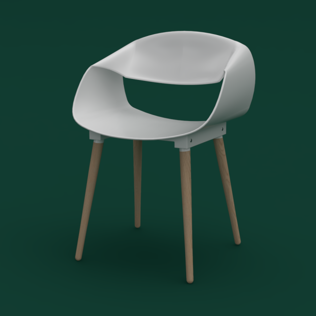 chair backrest 3D Model .c4d .max .obj .3ds .fbx .stl .blend 