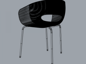 chair backrest 3D 모델