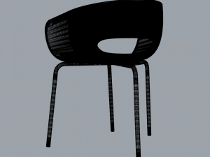 chair backrest 3D 모델