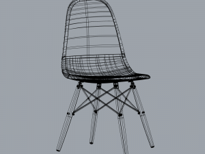 chair backrest 3D 모델