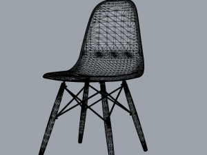 chair backrest 3D 모델