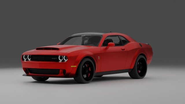 Dodge Challenger Demon Modelo 3D .c4d .max .obj .3ds .fbx .stl .blend 