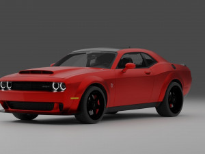 Dodge Challenger Demon 3D Model
