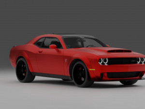 Dodge Challenger Demon Modelo 3D