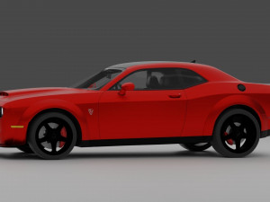 Dodge Challenger Demon Modelo 3D