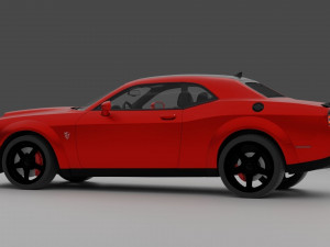Dodge Challenger Demon Modelo 3D