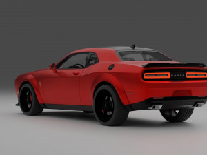 Dodge Challenger Demon Modelo 3D