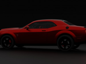 Dodge Challenger Demon Modelo 3D