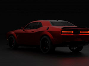 Dodge Challenger Demon Modelo 3D