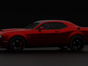 Dodge Challenger Demon Modelo 3D