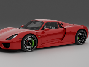 Porsche 918 3D Model