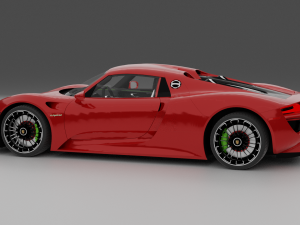 Porsche 918 3D Model