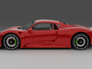 Porsche 918 3D Model