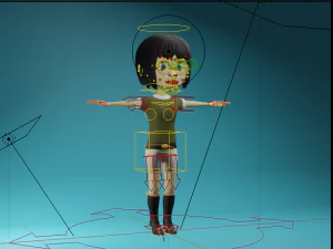 personagem lora 3d Modelo 3D