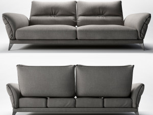 itineraire large 3-seat sofa 3D 모델