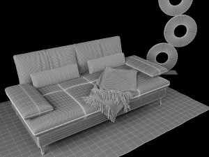 scenario 3-seat sofa large 3D 모델