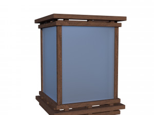 chinese style lamp Modello 3D