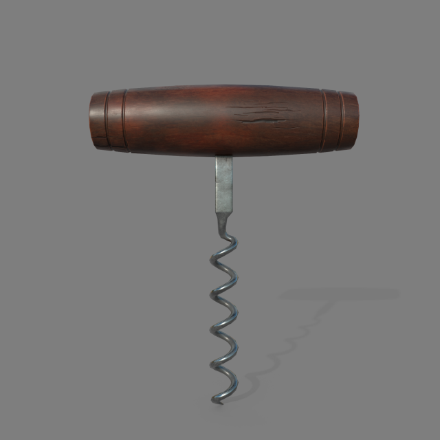 Wine corkscrew 3D मॉडल .c4d .max .obj .3ds .fbx .stl .blend 