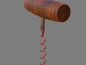 Wine corkscrew 3D मॉडल