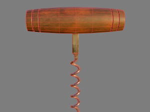 Wine corkscrew 3D मॉडल