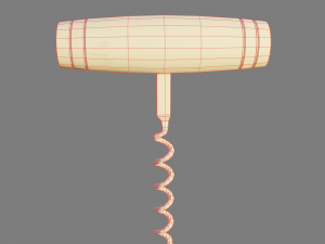 Wine corkscrew 3D मॉडल