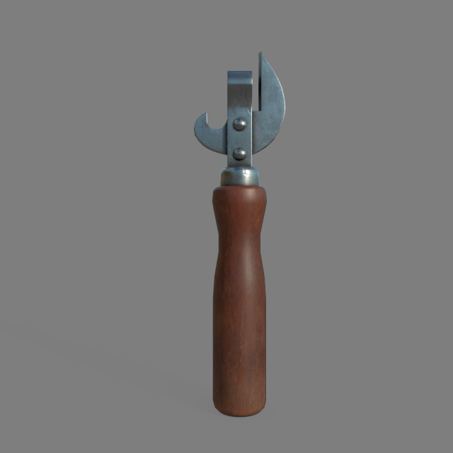 Tin-opener Model 3D .c4d .max .obj .3ds .fbx .stl .blend 