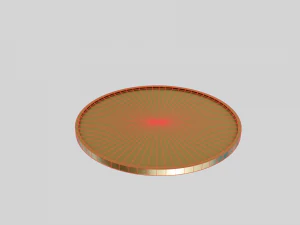 Simple gold coin 3D Model