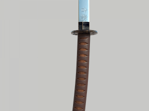 Samurai katana Modello 3D