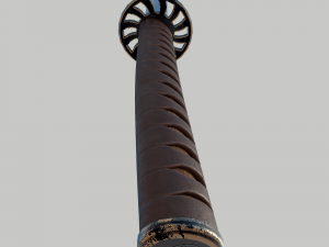 Samurai katana Modello 3D