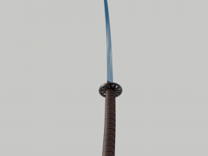 Samurai katana Modello 3D