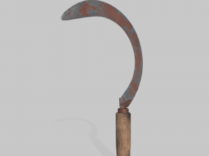 Rusted sickle 3D 模型