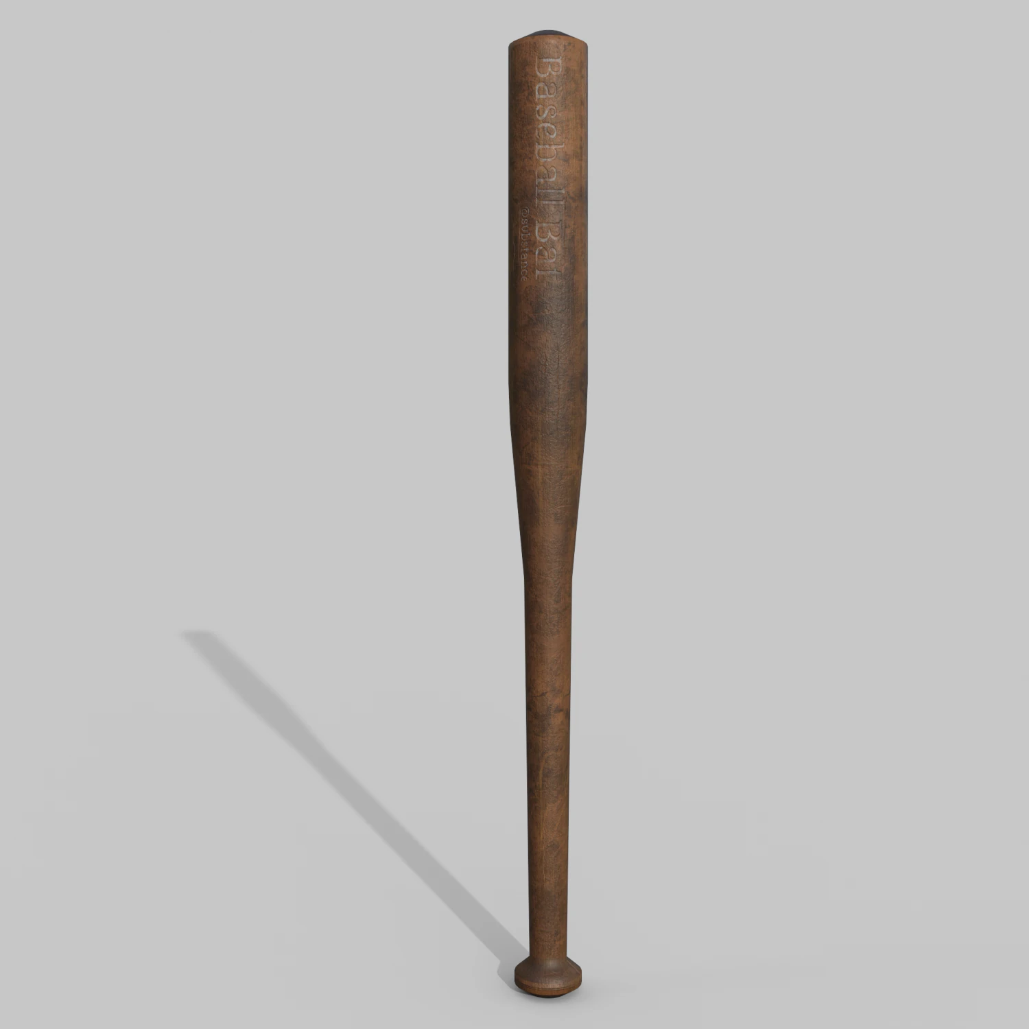 Baseball bat 3D Model .c4d .max .obj .3ds .fbx .stl .blend 