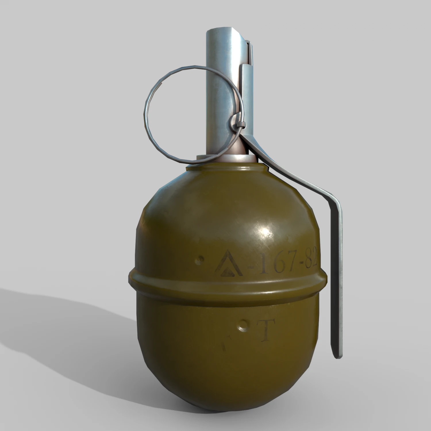 Grenade RGD-5 3D Model .c4d .max .obj .3ds .fbx .stl .blend 